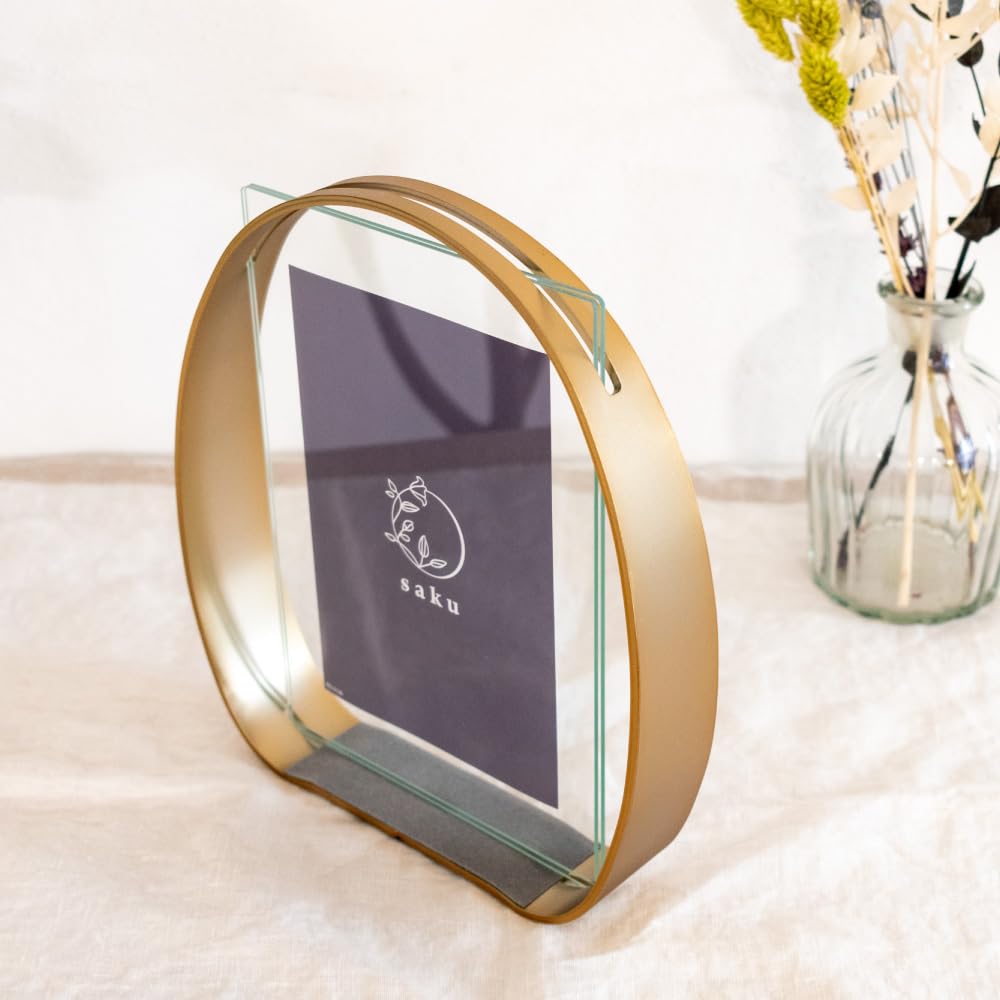 Kishima Rin Bilderrahmen, Gold, Größe: Ca.. B18,5 x T4 x H21,5 (KP-31436)