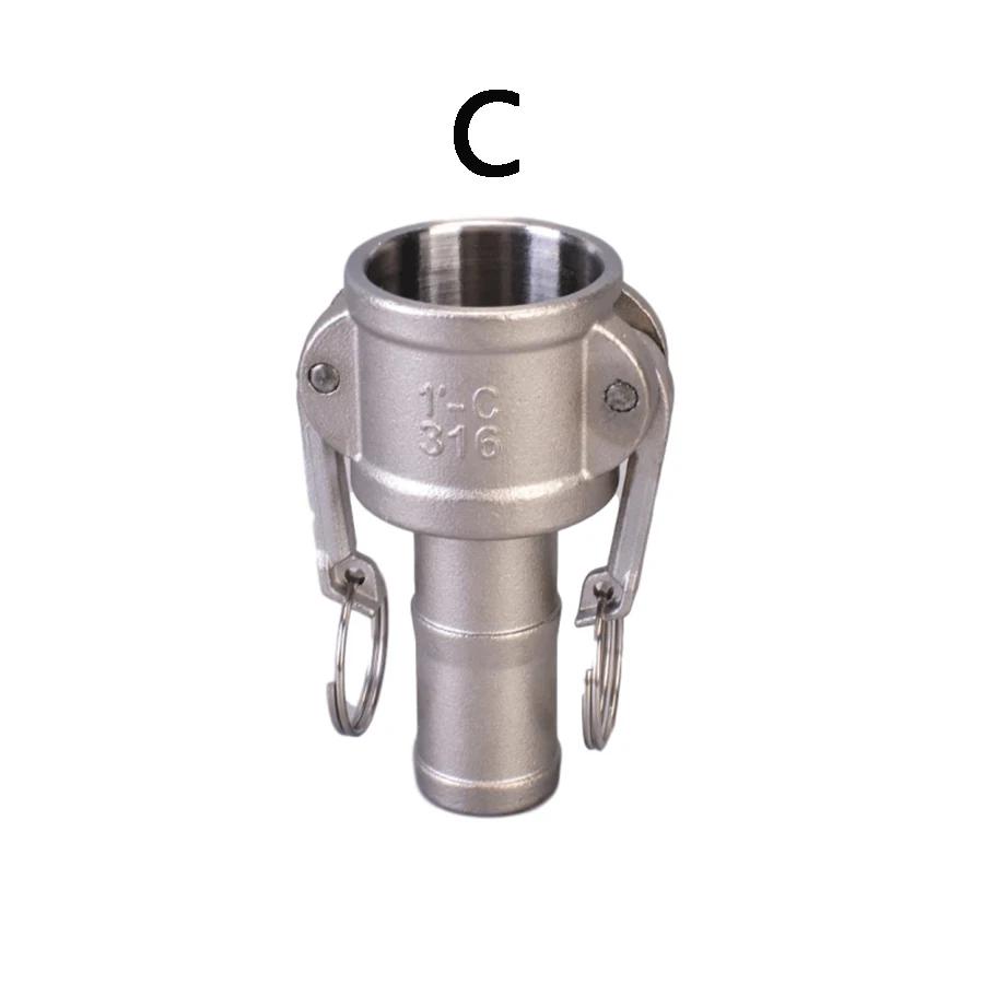 304 316 Stainless 1/2" 3/4" 1" 2"-4" BSP Female Male Camlock Fitting Adapter Barb Quick Disconnect For Hose Pump Homebrew