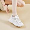 Casual mesh sneakers women's spring and autumn new lightweight niche thick-soled casual breathable running