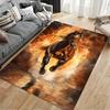 Fiery Galloping Horse Art suitable as a non-slip mat for the living room or bedroom sofa