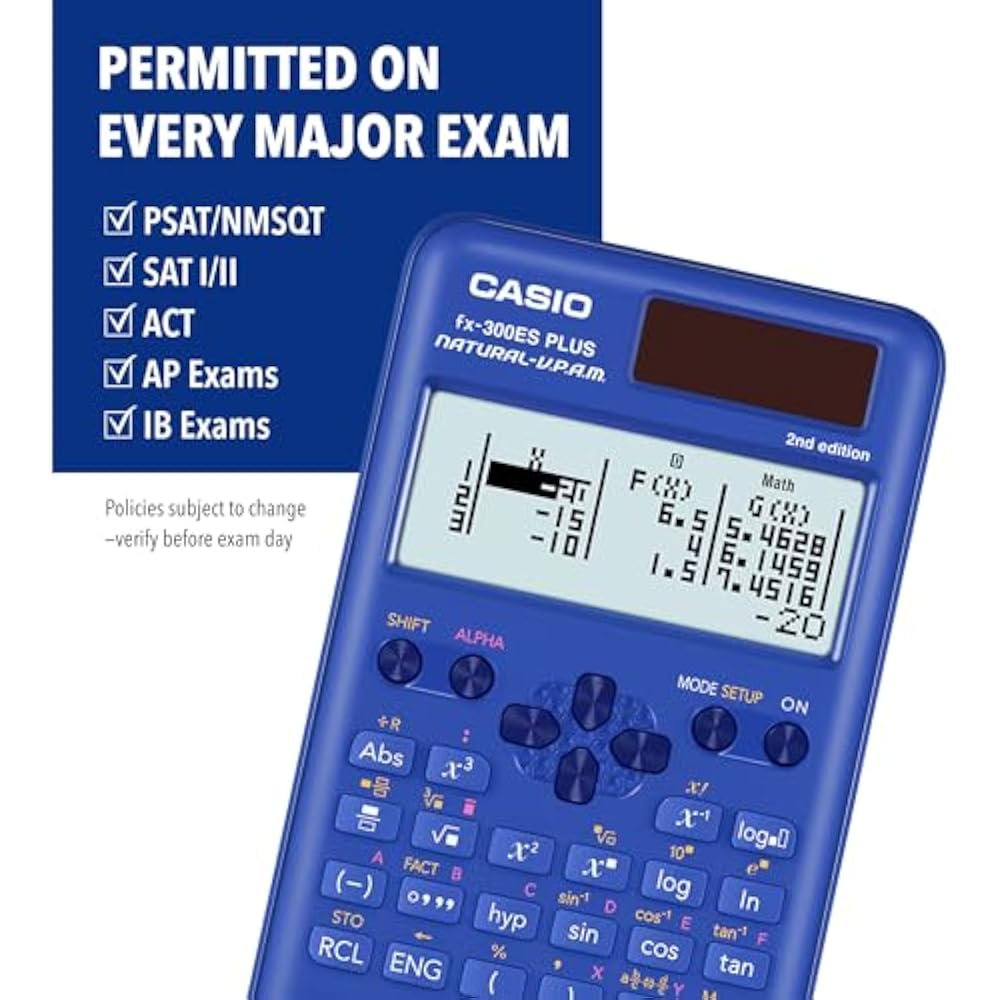 Casio Fx-300ESPLS2 Blue Scientific Calculator