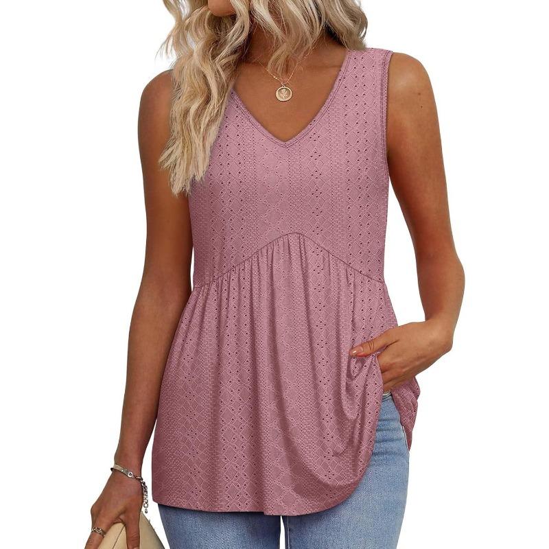 

Летний женский жилет 2025 года с V-образным вырезом, элегантными оборками, цветочным принтом, без рукавов, футболка, повседневный топ XXL розовый