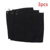 Lot de 3 serviettes de golf en microfibre triple pliage 30 cm x 30 cm avec crochet de suspension Motif gaufré Disque de vol pour le sport et les activités de plein air