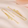 Authentische vietnamesische Goldstern & Mond Quastenohrringe - Hypoallergenes Geschenk für Sie