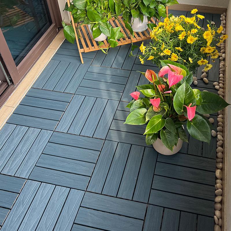Premium WPC Outdoor Flooring: Anti-corrosion, Anti-slip, Easy Assembly for Patio, Balcony, Courtyard.