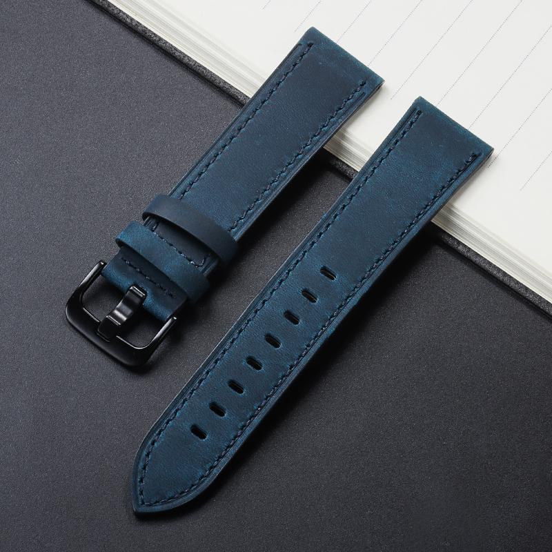 Vintage Retro Genuine Leather Watch Band 18mm 20mm 22mm 24mm Quick Release Soft Watch Bracelet Men Women Watch Strap Accessories