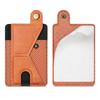 Cell Phone Adhesive Stick On Credit Card Magnetic Pocket Holder Slim Leather Wallet Sleeve For Iphone Smartphone Bag For Samsung