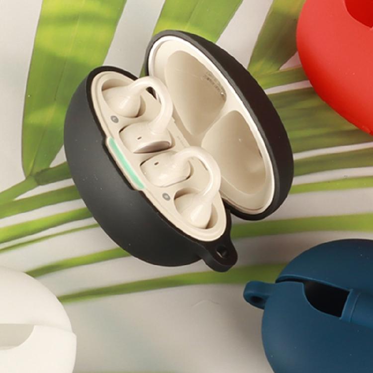 Outer Cover for AiClip S52 Earbud Charging Case, Silicone Stretch-On Sleeve with Side Carry Attachment and Charging Opening