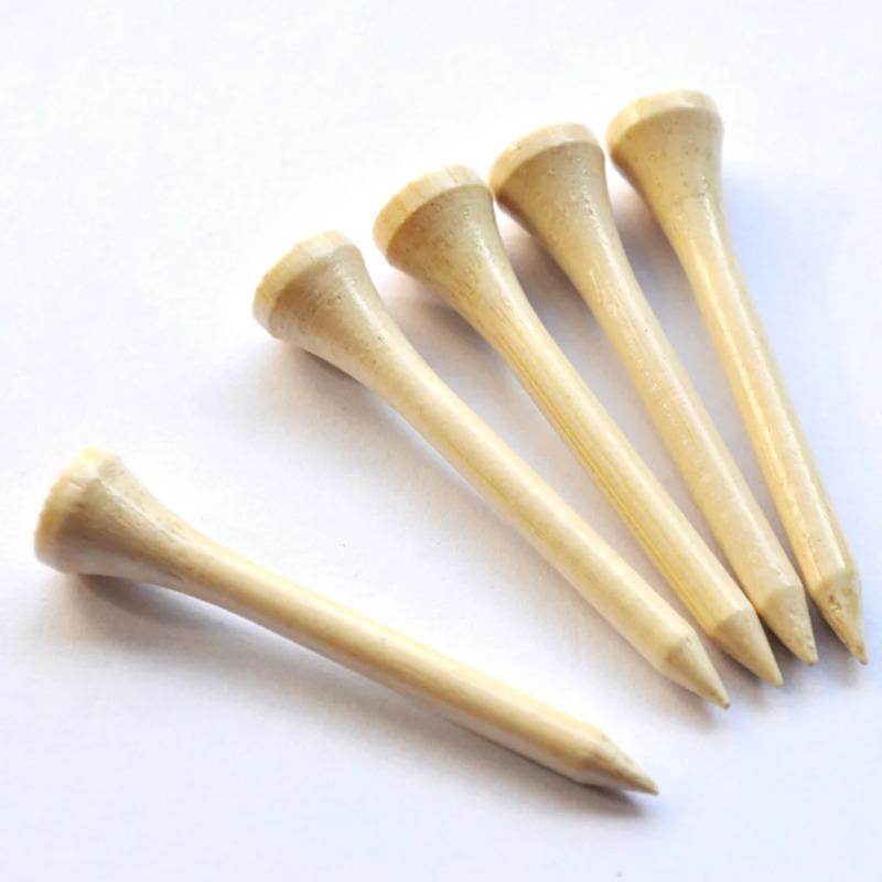 50/100/200Pcs Tees Golf Tees Bamboo Tee Golf Balls Holder 4 Sizes 42mm,54mm,70mm,83mmAvailable Stronger Than Wood Tees Drop Ship