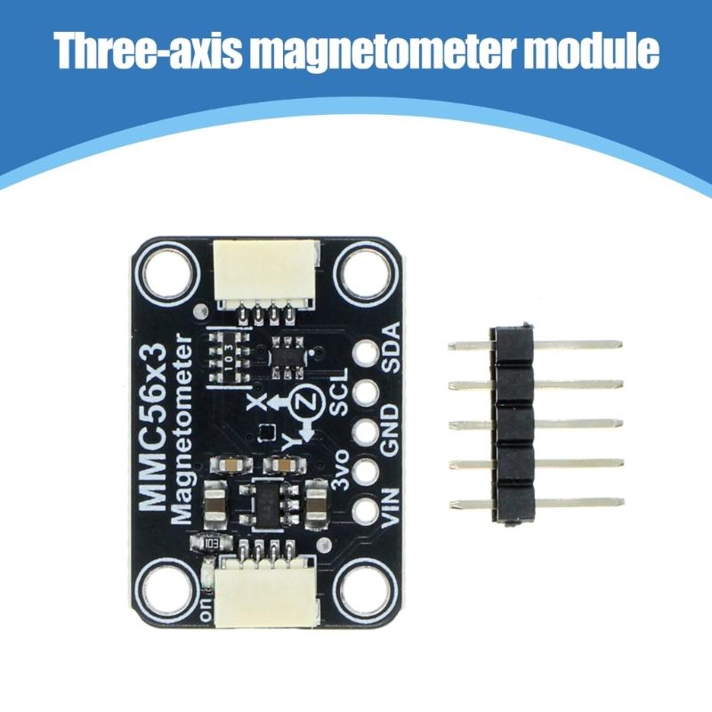 Magnetometer Sensory Low Noise 20Bit Resolution Output Automatic Demagnetization for Easy Integration Electronics