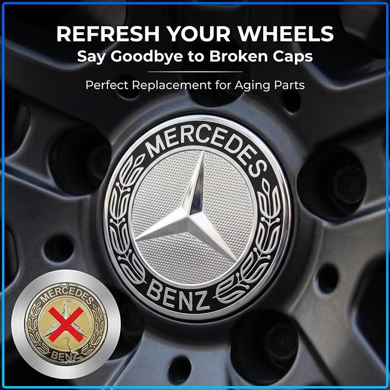 For Mercedes-Benz CLA CES CLS SLK GLK CLK SLS CLG GLE GLC GLB EQC GLA GLS SLC 56mm Car Emblem Tire Wheel Hub Cap Rim Covers Auto Decorate Accessories