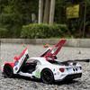 Model de mașină model Ford V8 GT la scară 1/32, mașină de jucărie cu tragere înapoi cu sunet și lumină pentru copii, copii mici, băieți, fete, colecție de cadouri