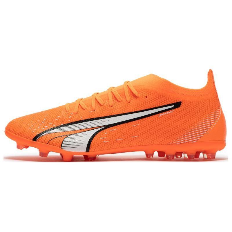 Puma Ultra Match Round Toe Comfortable MG (Rubber Short Stud) Soccer Shoes Men Soccer Shoes Orange 107219-01