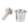 Stainless Steel Coffee Capsule Fit for CFP201 CFP301 Dual Brew Pro 3 Hole Refillable Coffee Pod with Hammer Brush Spoon