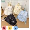 Bow Polka Dot Drawstring Women's Backpack Preppy Style Cute Fashion Bag for College Students Commute Travel & Casual Use