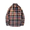 Autumn and Winter Fashion American Casual Long-sleeved Plaid Shirt Men Loose Versatile Retro Fur Shirt Jacket Men
