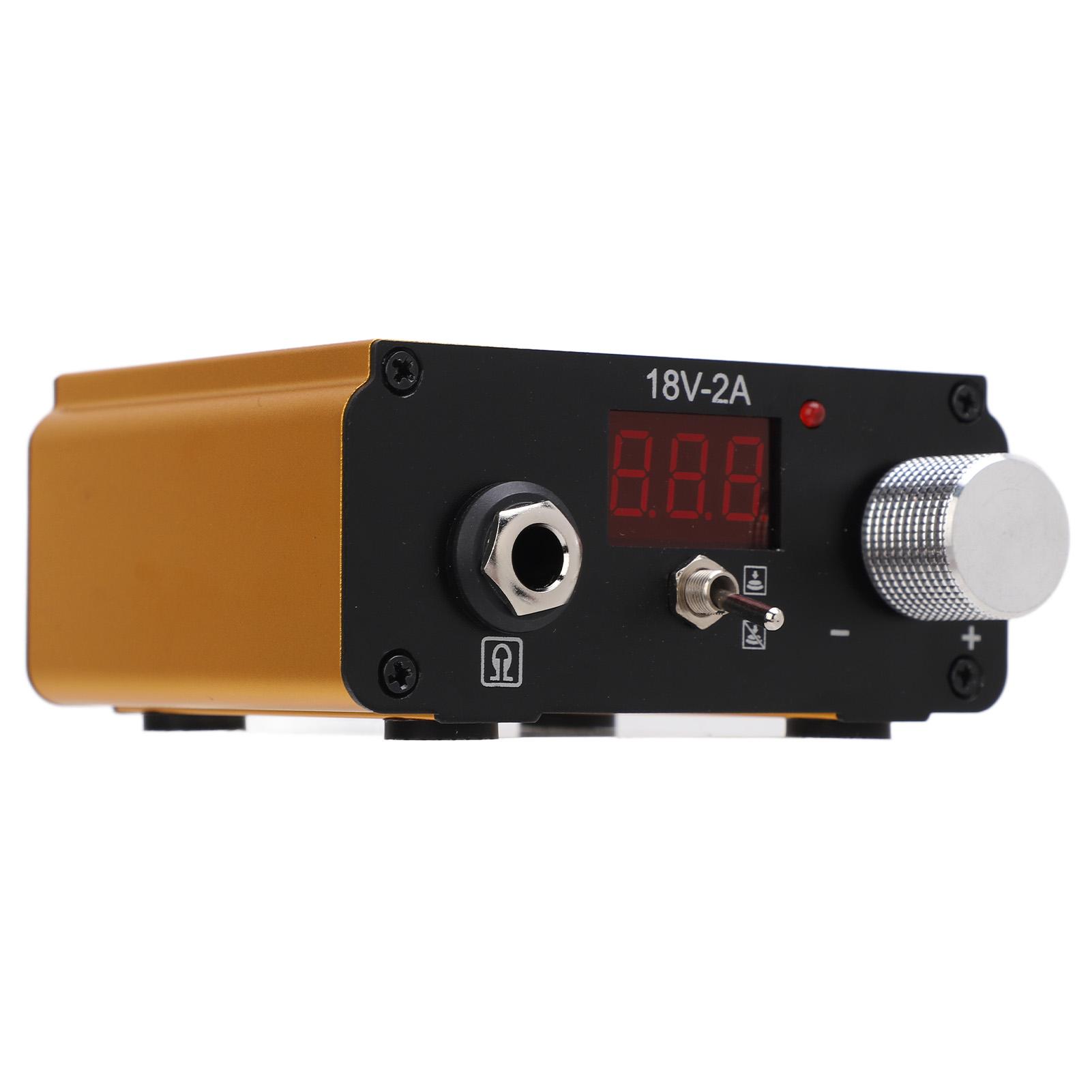 

Источник питания для татуировки с 2 режимами ЖК-дисплея, высокая точность регулировки напряжения, источник питания для тату-машинки US PLUG золотой