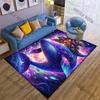 Whale with magical treehouse Print Carpet Rug for Living Room Bedroom Sofa Doormat Home Decor Non-slip Floor Mat