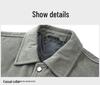 2024 Spring Men's Lapel Long Sleeve Casual Soft Jacket