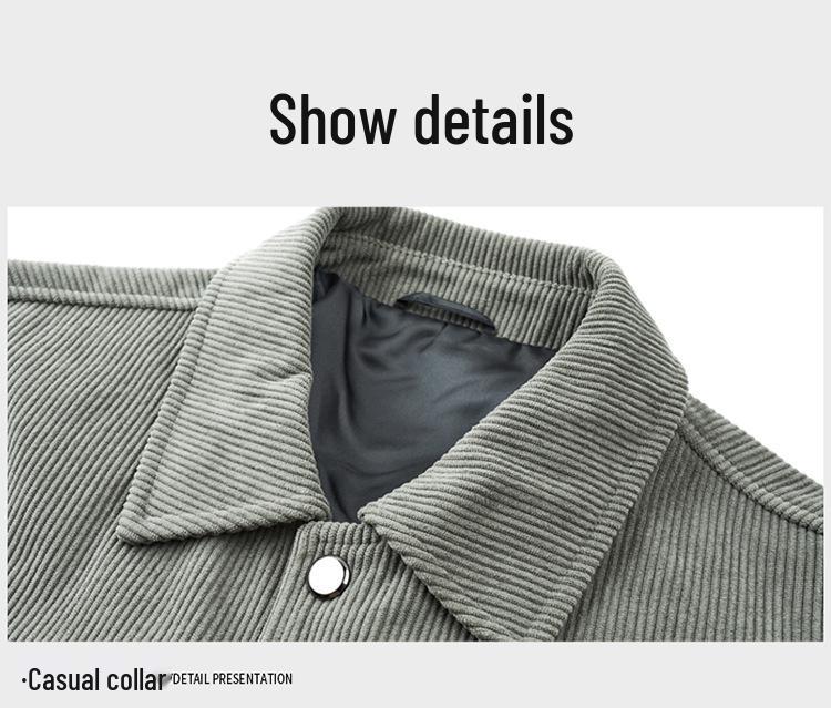 2024 Spring Men's Lapel Long Sleeve Casual Soft Jacket