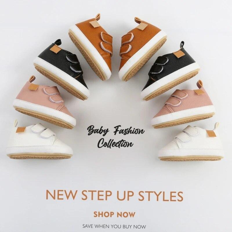 PU Ležérní Dětské Boty Dětské Tenisky Holčička Chlapeček Jednobarevné Dětské Boty Ponožky Kojenec Batole Protiskluzové Sportovní boty