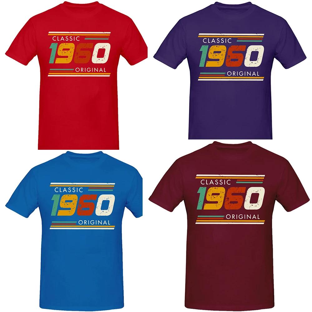 New Men Made in 1960 All Original Parts T Shirt Oversize Printed Casual Tee Shirt Casual Short Sleeve Vintage Couples T-Shirt