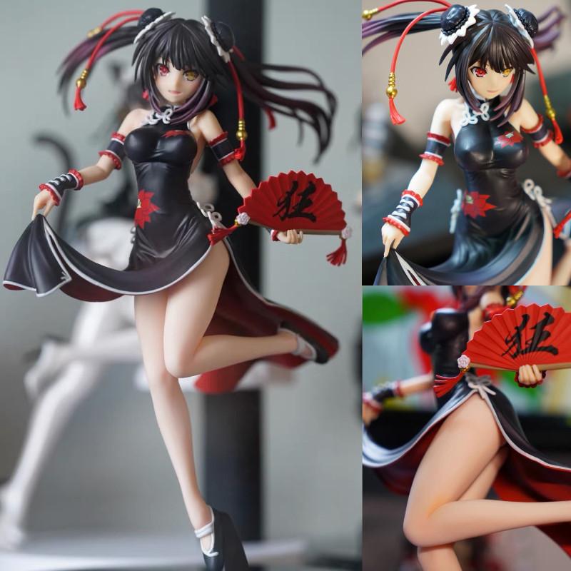 Stunning Date A Live Kurumi Tokisaki Pvc Figure In Gorgeous Cheongsam Kimono Design