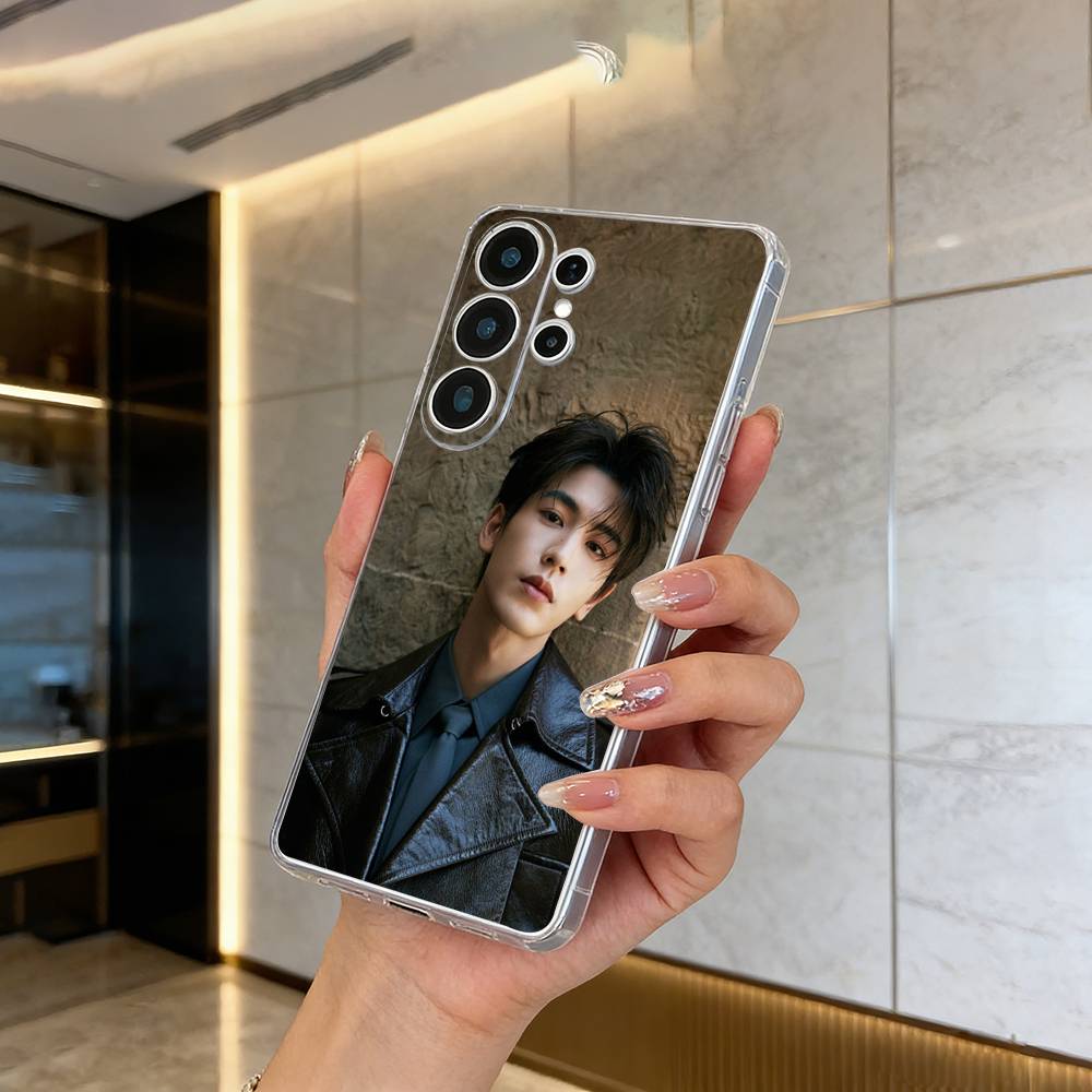 Actor Linghe Zhang Phone Case For Samsung S25,S24,S21,S22,S23,S30,Ultra,S20,Plus,Fe,Lite Transparent Cover