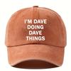 Funny Baseball Cap Men's Retro Washed Visor Hat for Outdoor Fashion