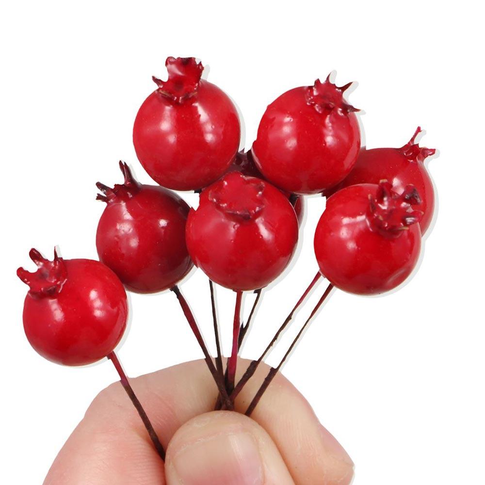 Red Vegetable Christmas Simulation Berries Wedding Decoration Fake Pomegranate Artificial Fruit
