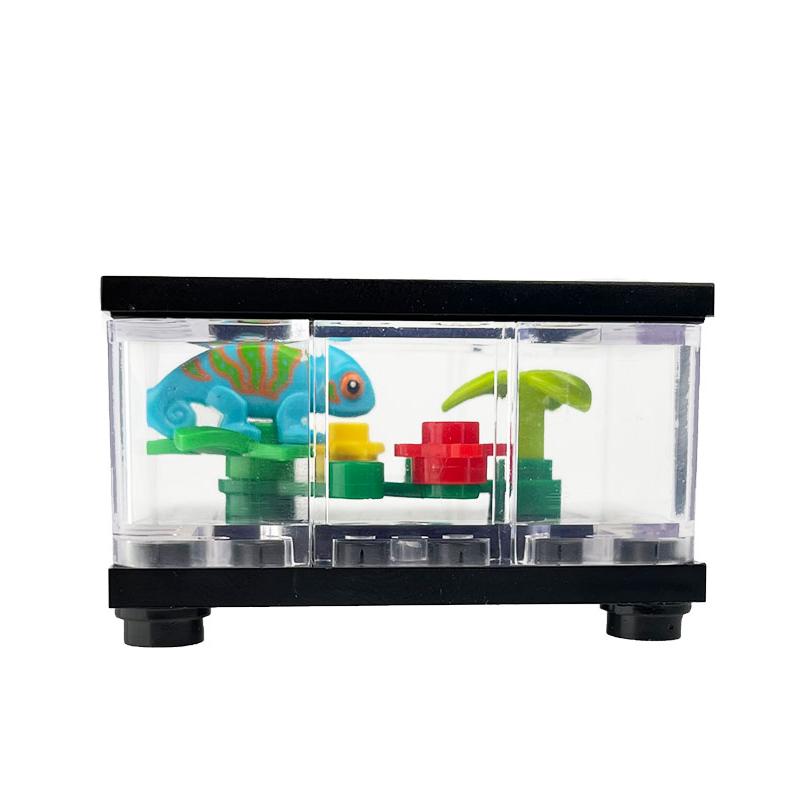 

Fish Tank Living Space Works With Major Playthings Constructing Block Classic Collections Assembled Brick Handmade Design