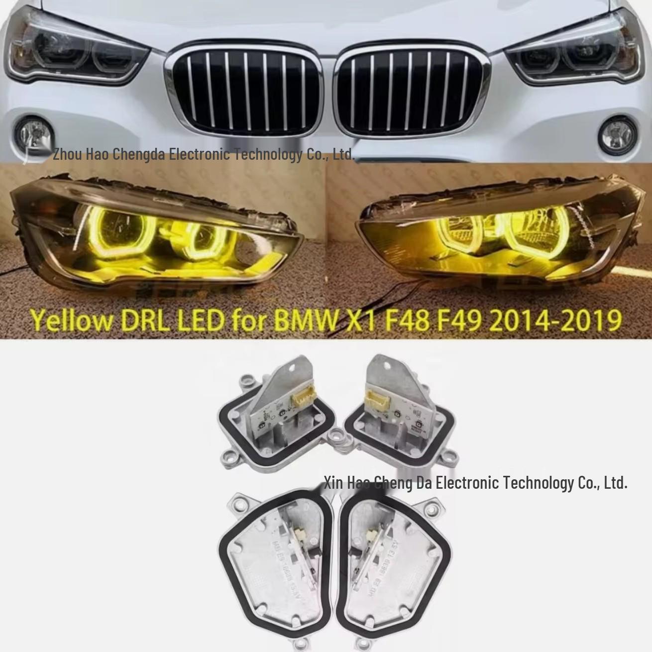 

BMW X1 F48/F8 Angel Eye DRL Lemon Yellow Golden Light