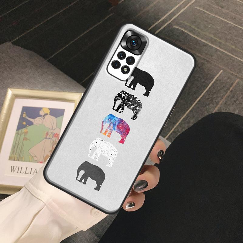 Cute Baby Elephant Funda For Xiaomi Redmi Note 13 14 Pro 9 10 11 12 Pro 10S 11S 12S Redmi 13C 10C 12C 14C Case