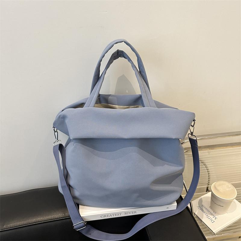 Chic Canvas Tote Bag In Black Yellow Blue And White Colors Ideal For Daily Use