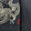 Used Karakuri Tamashii Dragon Embroidery 7-Sleeve Cut and Sew Black XL Size
