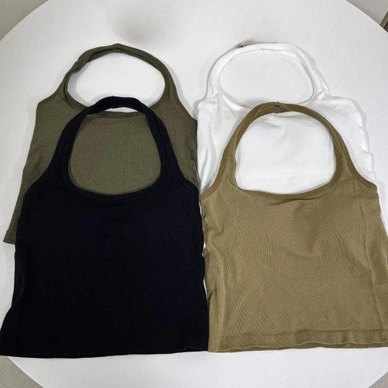 Pevná visící vesta za krkem, otevřená záda, podvazek, hrudní vycpávky, horní část Bezdrátová spodní podprsenka bez rukávů, tenké krátké tílko, korzet