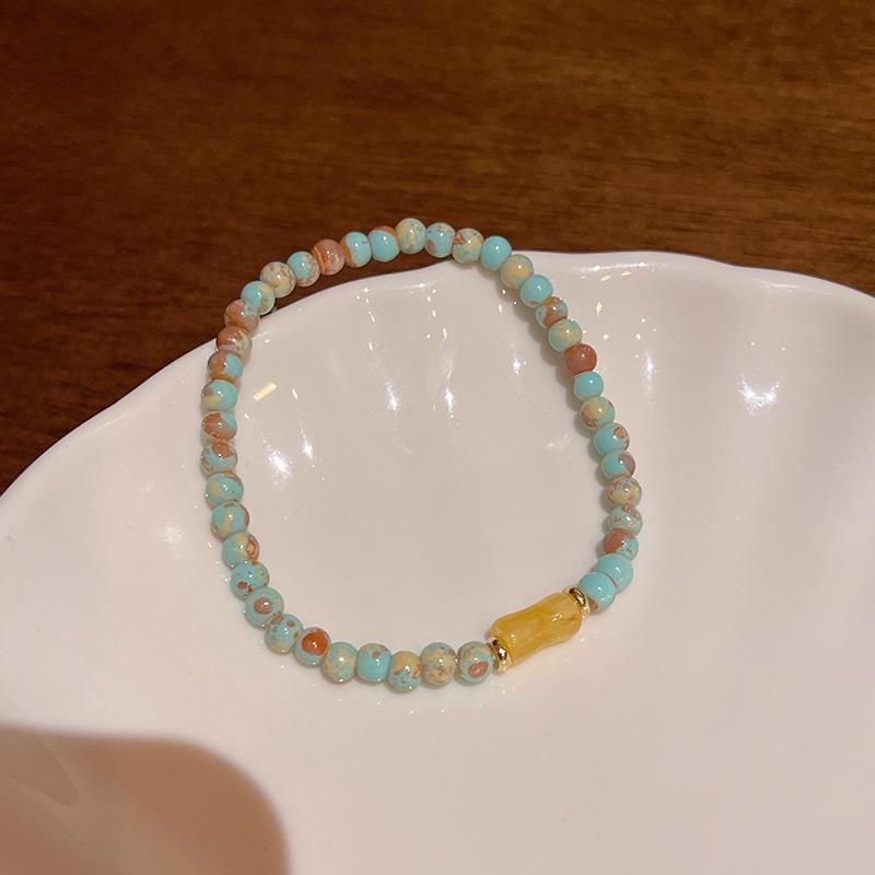 

Дофаминовый плетеный браслет из бисера: Цветная китайская веревка для женщин S582 Color