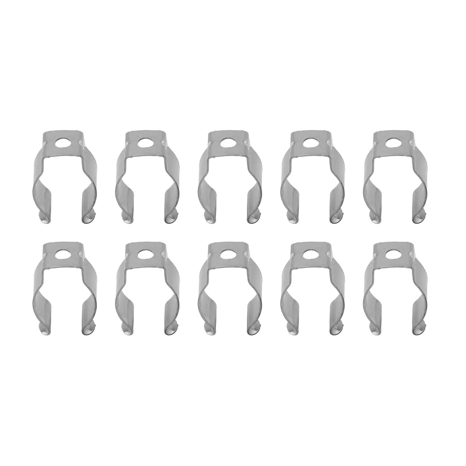 10pcs 12mm/15mm/18mm/21mm/25mm Spring Terry Tool Clips Sturdy 304 Stainless Steel For Organizing Tools Accessories 12MM