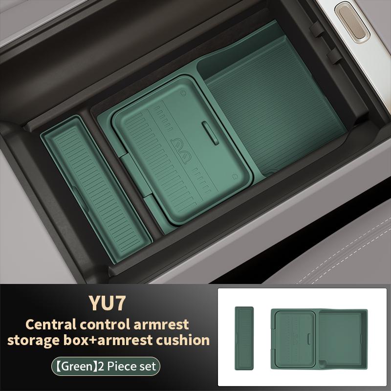 Custom Central Armrest Storage Box For Xiaomi Yu7 2025 2026 Center Console Organizer Containers Tray Interior Accessories