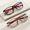 3 in 1 Photochromic Reading Eyeglasses + 100 to + 400 Reading Eyeglasse Female Men Retro Color Changing SunglassesFarsightednessG