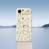For iPhone 17 Air Case Small Flower Leaves Pattern Printing Straight Edge TPU Phone Back Cover