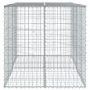 Gabion with Lid 200x100x100 Cm Galvanized Iron