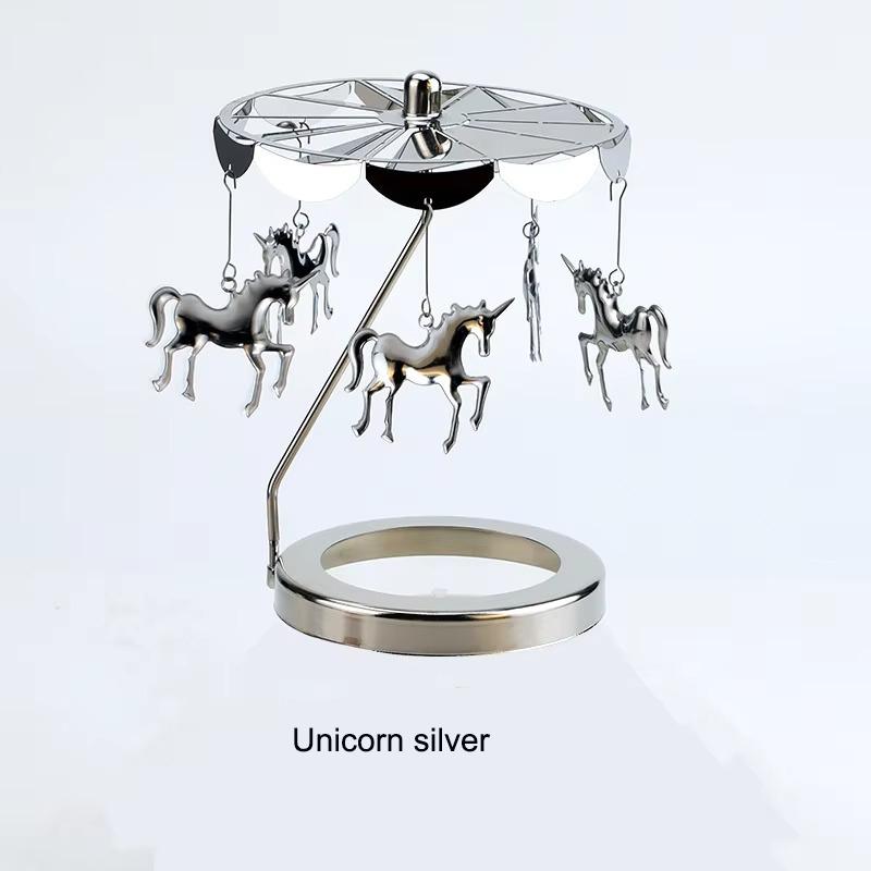 Svícen 1KS Kolotoč Romantický Holčičí Srdce Kůň Lampa Nádoba na Vonnou Svíčku Krev Domácí Dekorace