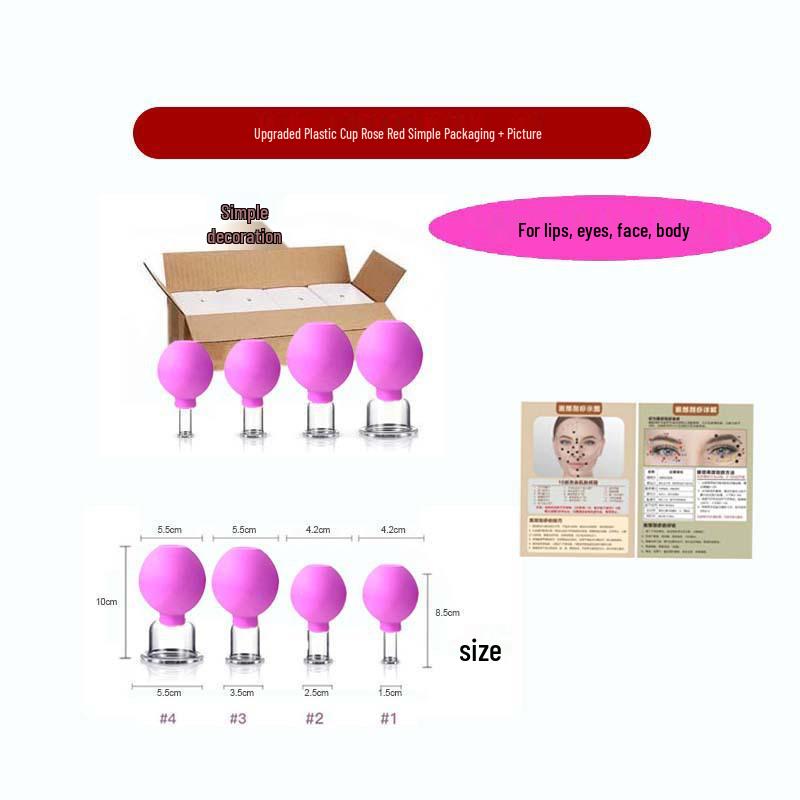 Enhanced Silicone Facial Cupping Set for Skin Lifting and Beauty
