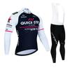 Unisex Long Sleeve Fleece-Lined Cycling Jersey Mountain Road Bikes Wear