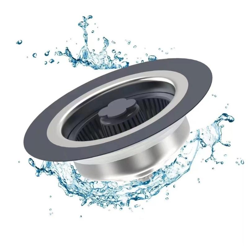 Convenient Sink Basket Filter Quick Clean Sinks Drain Filter Popups Not-Clogging Sink Strainers Basket Filter 114mm