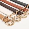 Versatile Women's Leather Belt with Alloy Pin Buckle for Jeans and Suit Pants