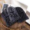 Hat autumn and winter pullover, warm and fleece integrated knitted hat for outdoor travel, exposed, masked and cold-proof wool hat