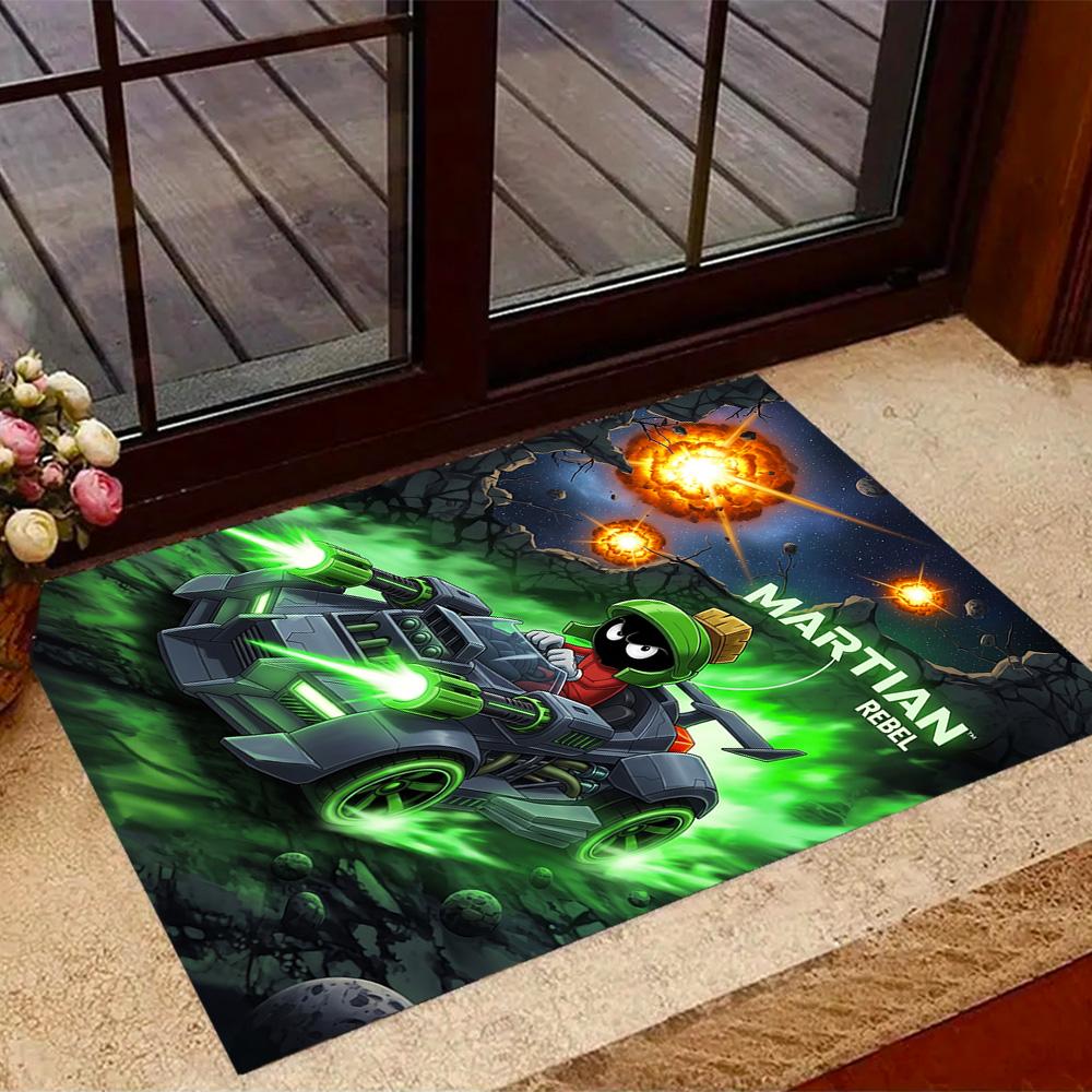 Space Adventure With Friends Themed Anti-Slip Rugs - Polyester Home Decor, Suitable for Bedrooms, Living Rooms, Doorways, Studios, and Decorations