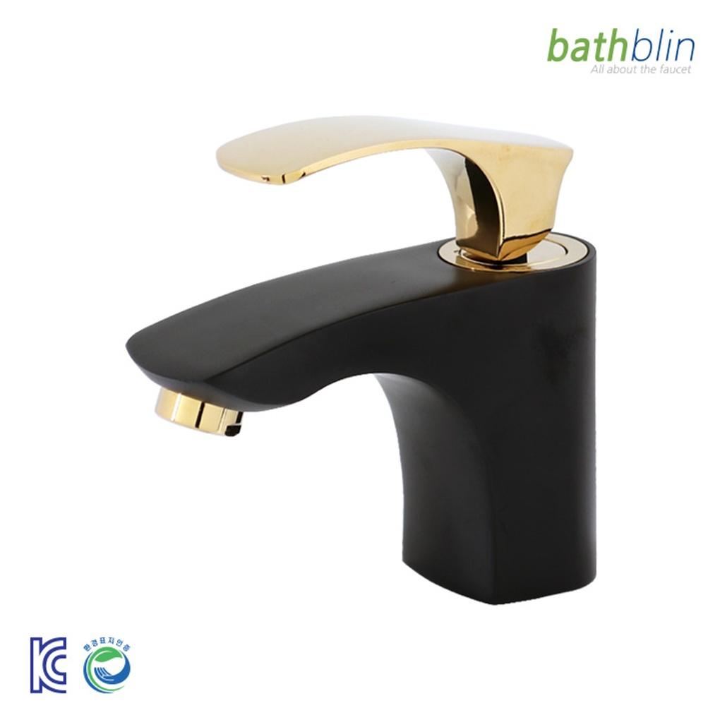

Premium Gold Black Single-Hole Washbasin Faucet 6021GB